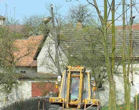 Oprava kaberny u Návesáku