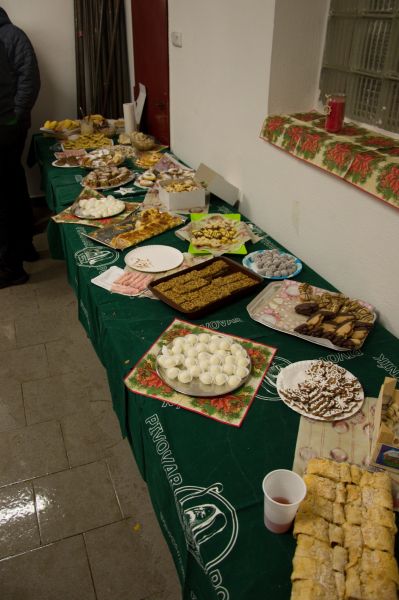 maminkovská vánoční tabule při rozsvěcení stromu