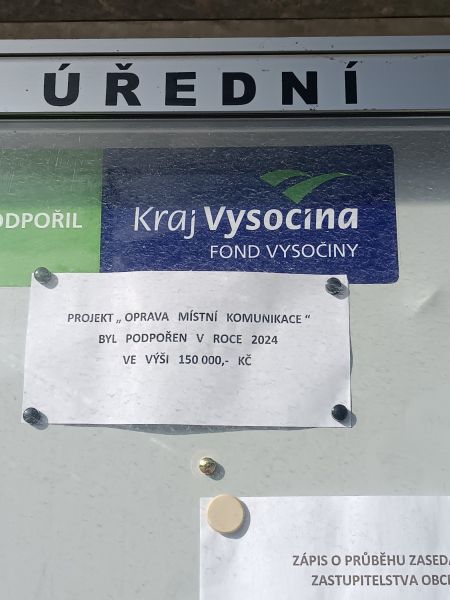 Oprava místní komunikace 2024